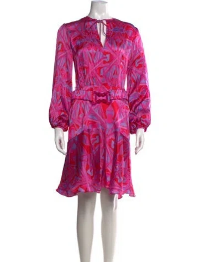 Pre-owned Silvia Tcherassi Silk Mini Dress In Pink