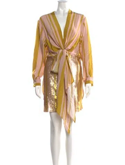 Pre-owned Silvia Tcherassi Silk Mini Dress In Pink