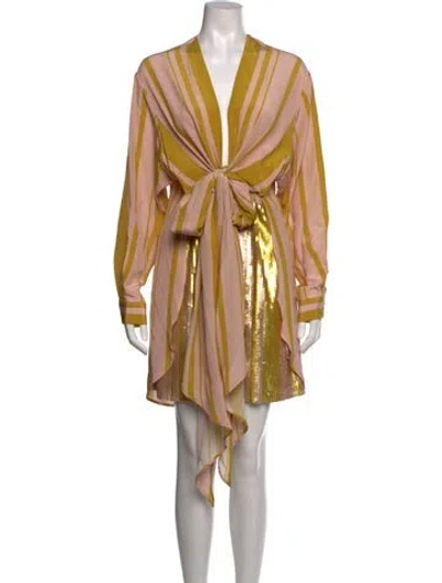 Pre-owned Silvia Tcherassi Silk Mini Dress In Pink