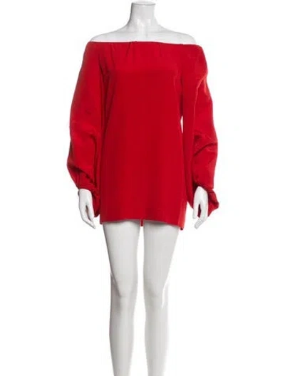 Pre-owned Silvia Tcherassi Silk Mini Dress In Red