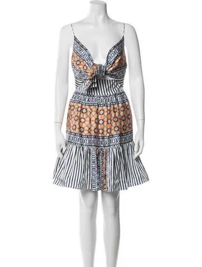 Pre-owned Silvia Tcherassi Silk Mini Dress In White