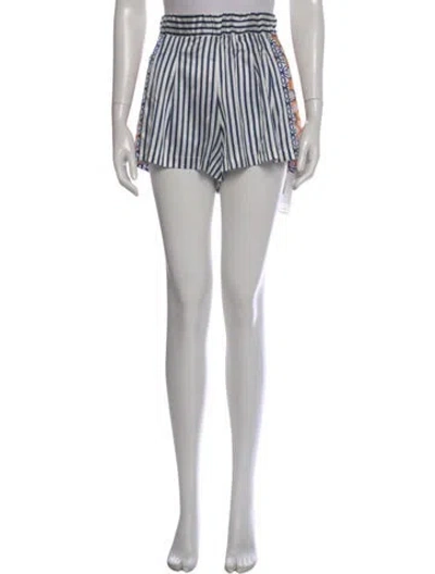 Pre-owned Silvia Tcherassi Silk Mini Shorts In Blue
