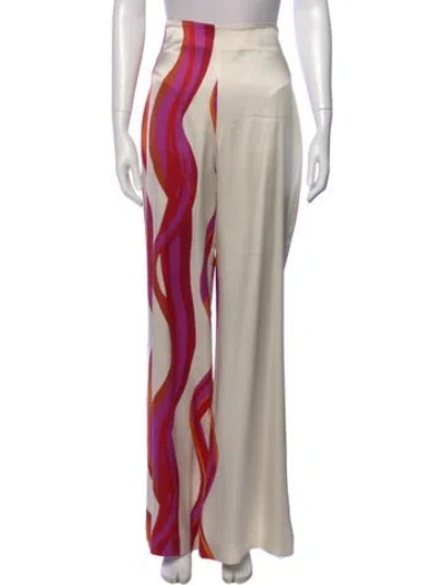 Pre-owned Silvia Tcherassi Silk Wide Leg Pants In Neutral