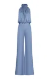 Silvia Tcherassi Siv Wide-leg Jumpsuit In Light Blue