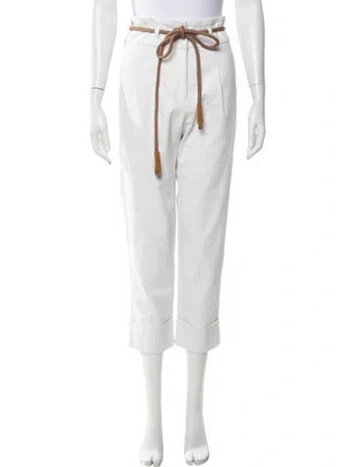 Pre-owned Silvia Tcherassi Straight Leg Pants In Neutrals