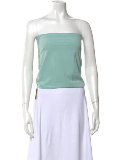 Pre-owned Silvia Tcherassi Strapless Top In Green