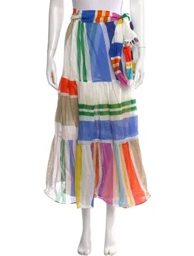 Pre-owned Silvia Tcherassi Striped Midi Length Skirt
