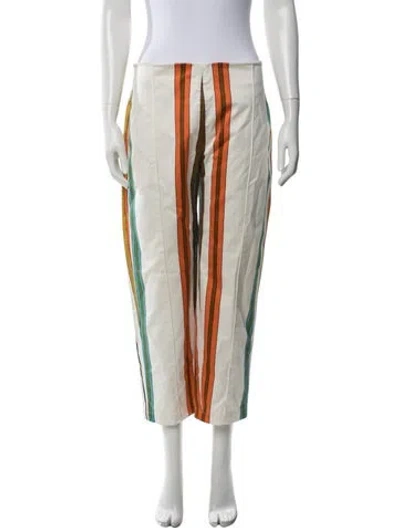 Pre-owned Silvia Tcherassi Striped Wide Leg Pants In Multicolor