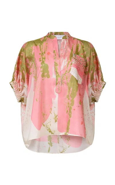 Silvia Tcherassi Susane Silk Blouse In Multi