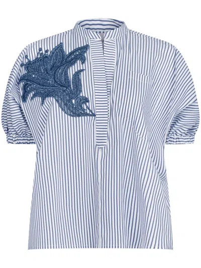Silvia Tcherassi Susanne Blouse In Blue