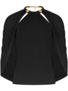 Silvia Tcherassi Tabatha Gathered Top In Black