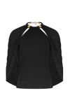 Silvia Tcherassi Tabatha Gathered Top In Black