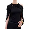 Silvia Tcherassi Tabatha Top In Black In Black