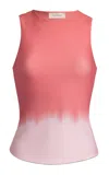 Silvia Tcherassi Tagua Mesh Tank Top In Pink