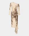 Silvia Tcherassi Tahia One-shoulder Maxi Dress In Bgabsam
