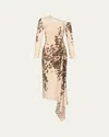 Silvia Tcherassi Tahia One-shoulder Maxi Dress In Bgabsam