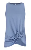 SILVIA TCHERASSI TANIMA KNOT-DETAILED TOP