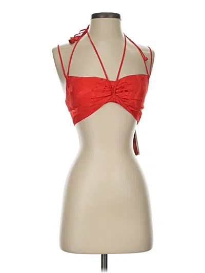 Pre-owned Silvia Tcherassi Tank Top Red Halter Neckline Tops