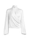 Silvia Tcherassi Tea Wrap-style Blouse In White