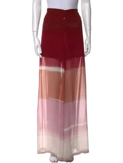 Pre-owned Silvia Tcherassi Tie-dye Print Wide Leg Pants In Red