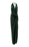 Silvia Tcherassi Torgiano Ruched Dress In Green