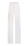 Silvia Tcherassi Trilce Linen Straight-leg Pant In White