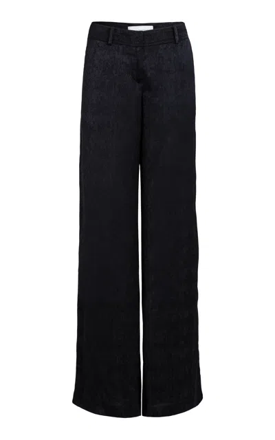 Silvia Tcherassi Ulla Straight Leg Pants In Black