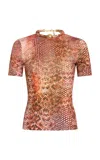 Silvia Tcherassi Varinia Printed T-shirt In Animal