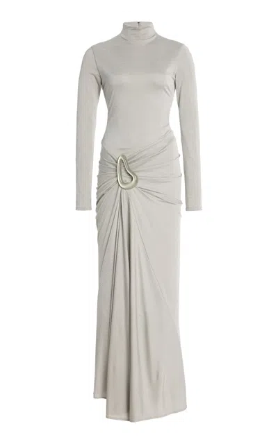Silvia Tcherassi Venus Midi Dress In Silver