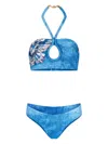 Silvia Tcherassi Verne & Fermina Bikini Set In Blue
