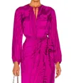 Silvia Tcherassi Vigolene Blouse In Magenta Ripple In Pink