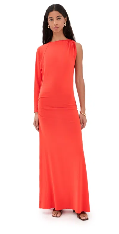 Silvia Tcherassi Virna Dress Tangerine In Orange