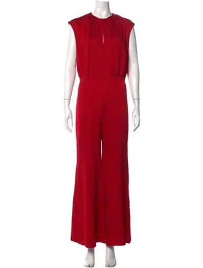 Pre-owned Silvia Tcherassi V-neck Jumpsuit In Red