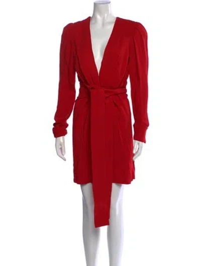 Pre-owned Silvia Tcherassi V-neck Mini Dress In Pink