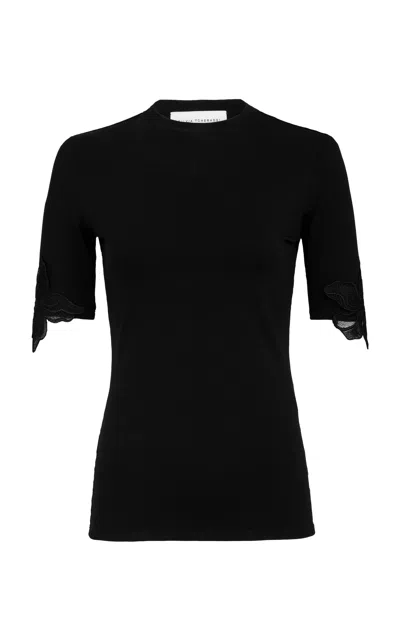 Silvia Tcherassi Walda Cotton Top In Black