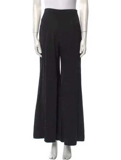 Pre-owned Silvia Tcherassi Wide Leg Pants In Black