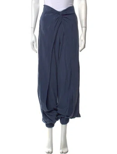 Pre-owned Silvia Tcherassi Wide Leg Pants In Blue