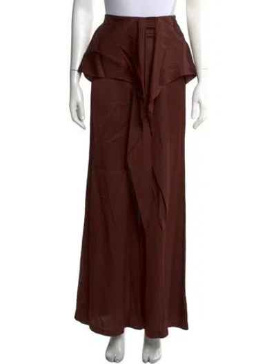 Pre-owned Silvia Tcherassi Wide Leg Pants In Brown