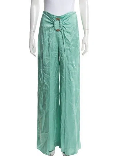 Pre-owned Silvia Tcherassi Wide Leg Pants In Green