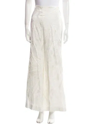 Pre-owned Silvia Tcherassi Wide Leg Pants In Neutral