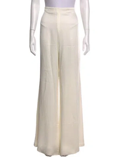Pre-owned Silvia Tcherassi Wide Leg Pants In Neutrals