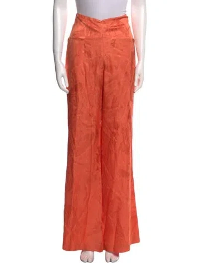 Pre-owned Silvia Tcherassi Wide Leg Pants In Orange
