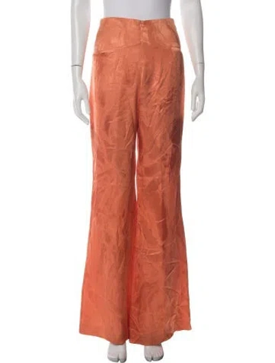 Pre-owned Silvia Tcherassi Wide Leg Pants In Orange