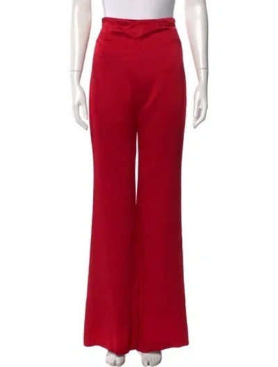 Pre-owned Silvia Tcherassi Wide Leg Pants In Red