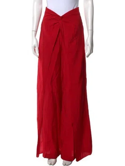 Pre-owned Silvia Tcherassi Wide Leg Pants W/ Tags In Red