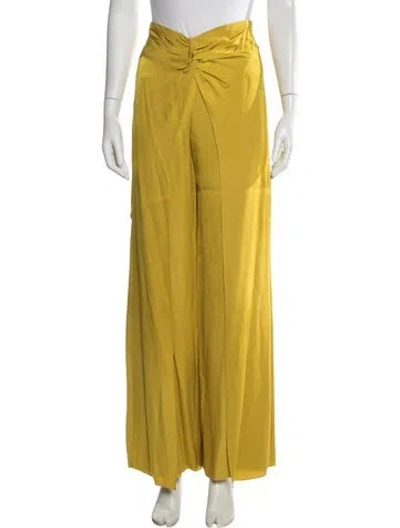 Pre-owned Silvia Tcherassi Wide Leg Pants W/ Tags In Yellow