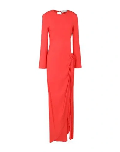 Silvia Tcherassi Woman Maxi Dress Tomato Red Size S Viscose, Elastane In Multi
