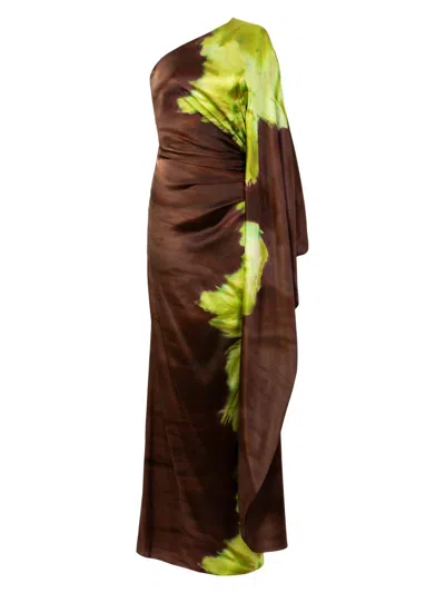 Silvia Tcherassi Women's Afrodita Tie-dye Stretch-silk Maxi Dress