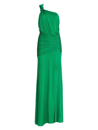 Silvia Tcherassi Women's Antara One-shoulder Maxi Dress In Green