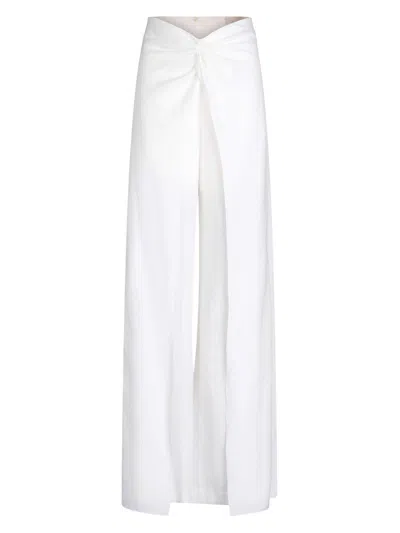 Silvia Tcherassi Women's Canturipe Wide-leg Pants In White